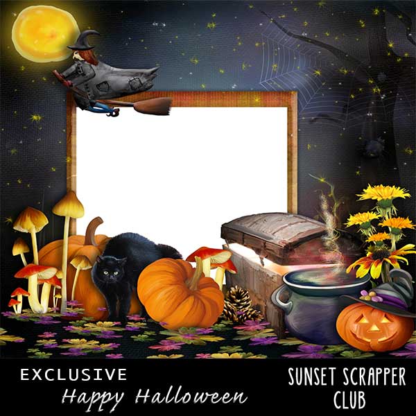 Download Happy Halloween Quickpage 1 - Digital Scrapbooking Kits ...