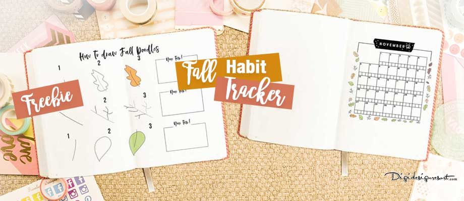 Fall Habit Tracker for your Bullet Journal