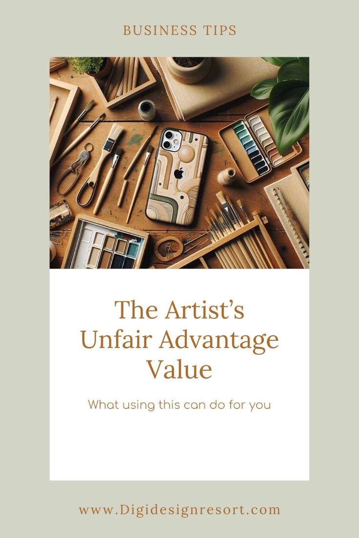 The artist's unfair advantage: value