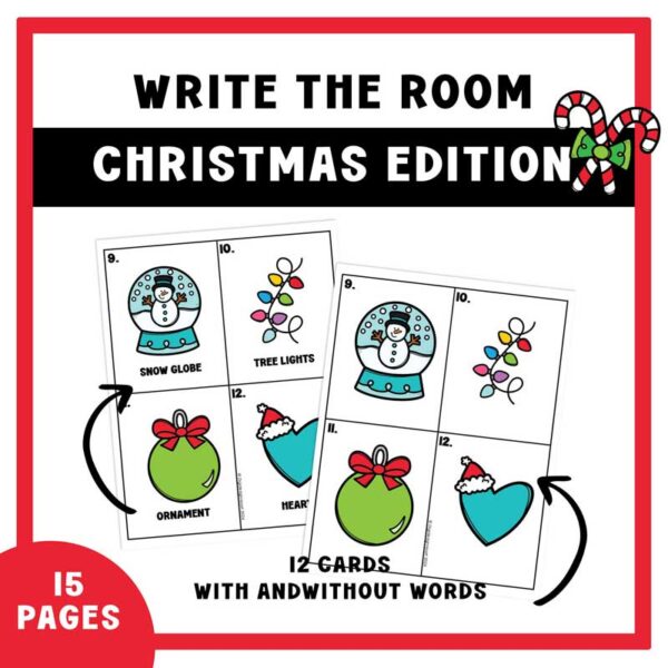 Christmas Activities: Write the Room No Prep, Kindergarten, PreK and 1st Grade - Image 2