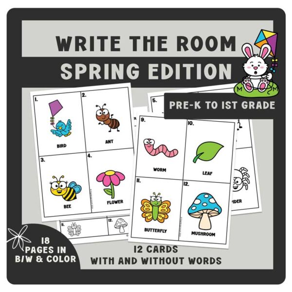 Write the Room Activity: Spring Reading Fun for PreK-2n