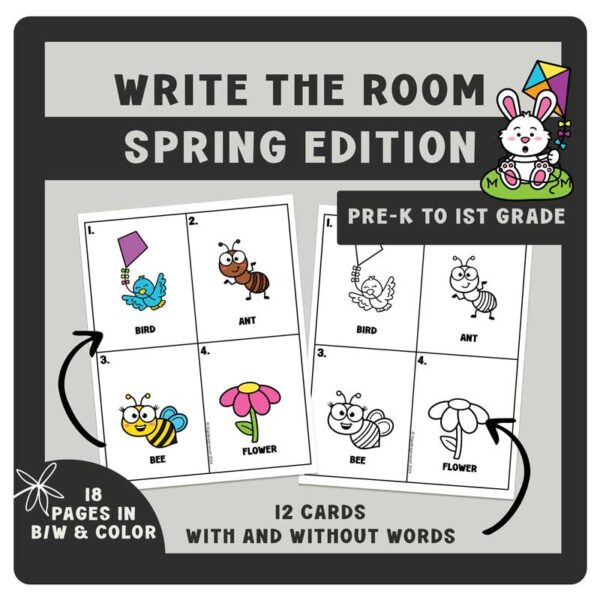 Write the Room Activity: Spring Reading Fun for PreK-2n - Image 2