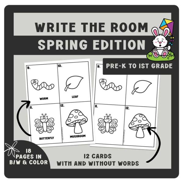 Write the Room Activity: Spring Reading Fun for PreK-2n - Image 3