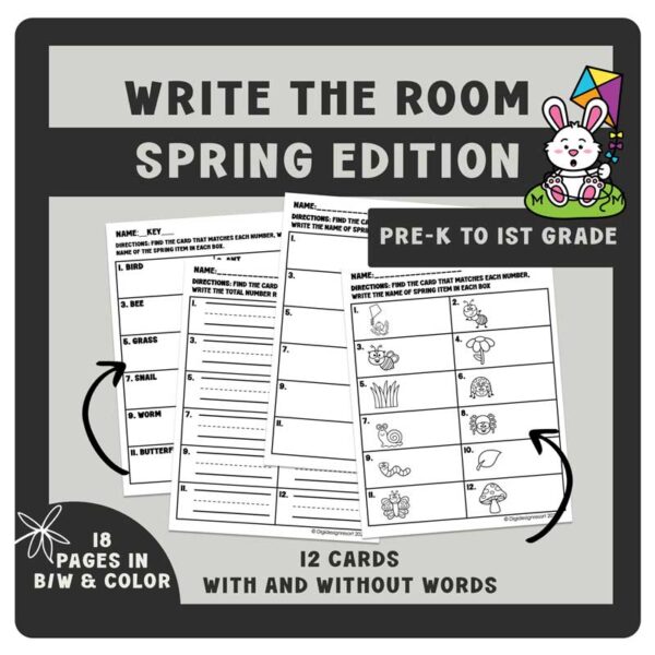 Write the Room Activity: Spring Reading Fun for PreK-2n - Image 4