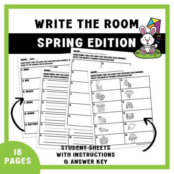 Write the Room Activity: Spring Reading Fun for PreK-2n - Image 4