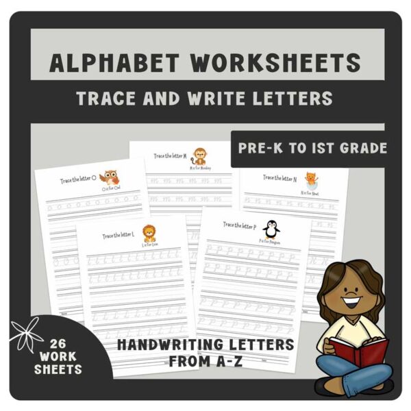 Alphabet Practice | Handwriting Letters | Writing Letters | Tracing Worksheets