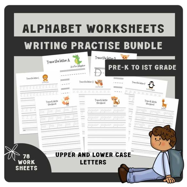 Alphabet Practice | Writing Letters and Words | Tracing | Print Worksheets