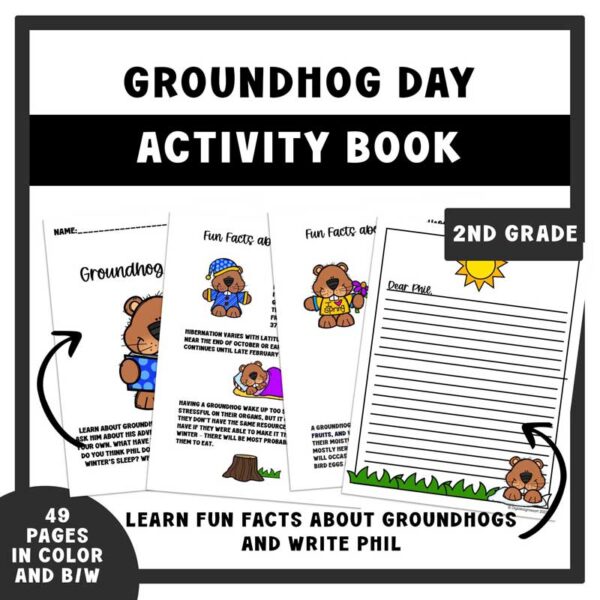 Groundhog Day Ideas for Kids: Activity Workbook - Image 2