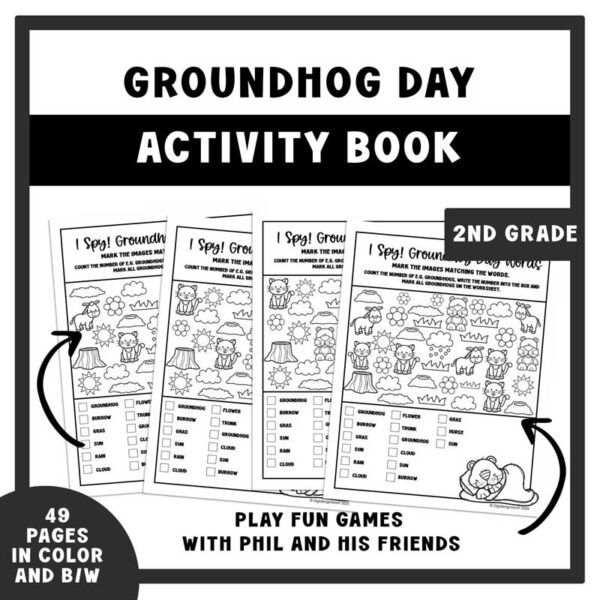 Groundhog Day Ideas for Kids: Activity Workbook - Image 3