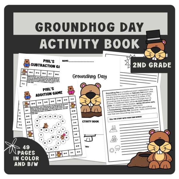 Groundhog Day Ideas for Kids: Activity Workbook - Image 2