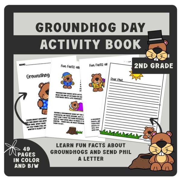 Groundhog Day Ideas for Kids: Activity Workbook - Image 3