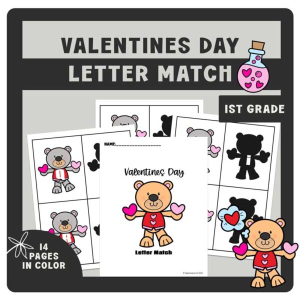 Valentines Day Letter Match: Connect, Cut, & Celebrate Literacy!